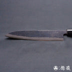 青二 大马士革 黑面锻造加工 牛刀 胡桃木手柄