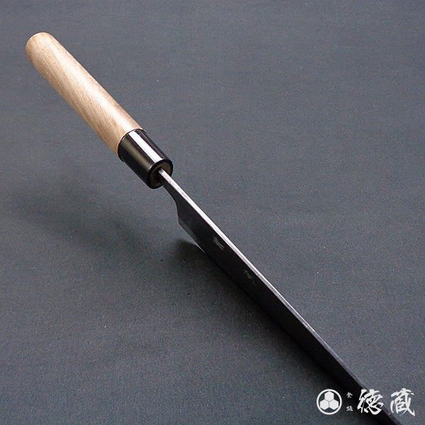 青二 大马士革 黑面锻造加工 牛刀 胡桃木手柄