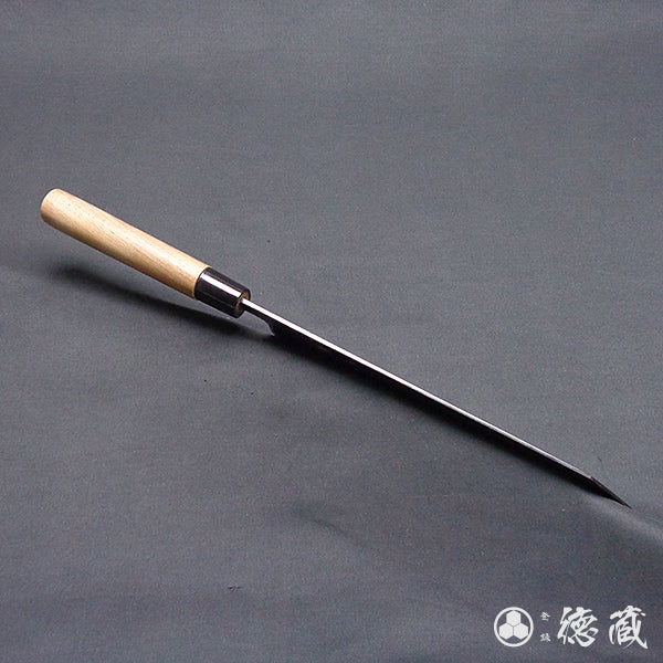 Blue2  black finish  Kiritsuke-knife  walnuts handle