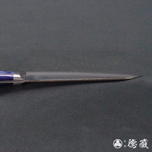VG10 大马士革 槌面加工 万能小刀 蓝色手柄