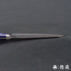 VG10 大马士革 槌面加工 万能小刀 蓝色手柄