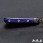VG10 大马士革 槌面加工 万能小刀 蓝色手柄