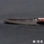 VG10 大马士革 槌面加工 万能小刀 红木色手柄