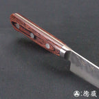 VG10 大马士革 槌面加工 万能小刀 红木色手柄