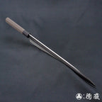 青二 大马士革 光面加工 小柳厨刀 胡桃木手柄