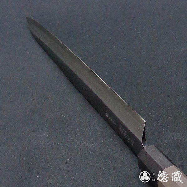 青二 大马士革 光面加工 小柳厨刀 胡桃木手柄