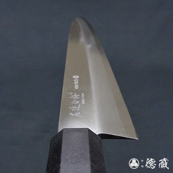 青二 大马士革 光面加工 小柳厨刀 胡桃木手柄