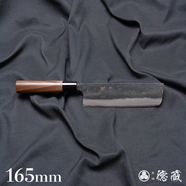 Aoni 黑色饰面 Nakiri 刀平柄