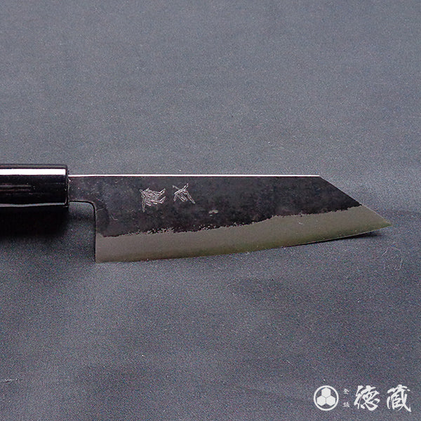 青钢二号 黑面锻造加工 文化厨刀 胡桃木手柄