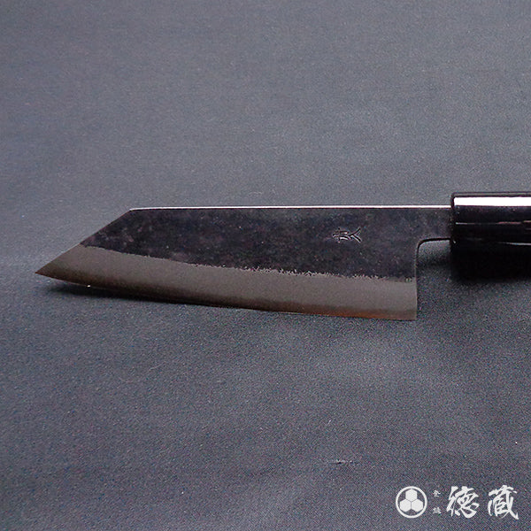 青钢二号 黑面锻造加工 文化厨刀 胡桃木手柄