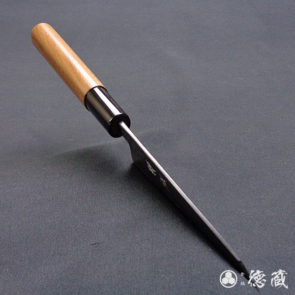 青钢二号 黑面锻造加工 文化厨刀 胡桃木手柄