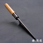 青钢二号 黑面锻造加工 文化厨刀 胡桃木手柄