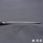 銀三　梨皮加工　切筋刀　黑色手柄